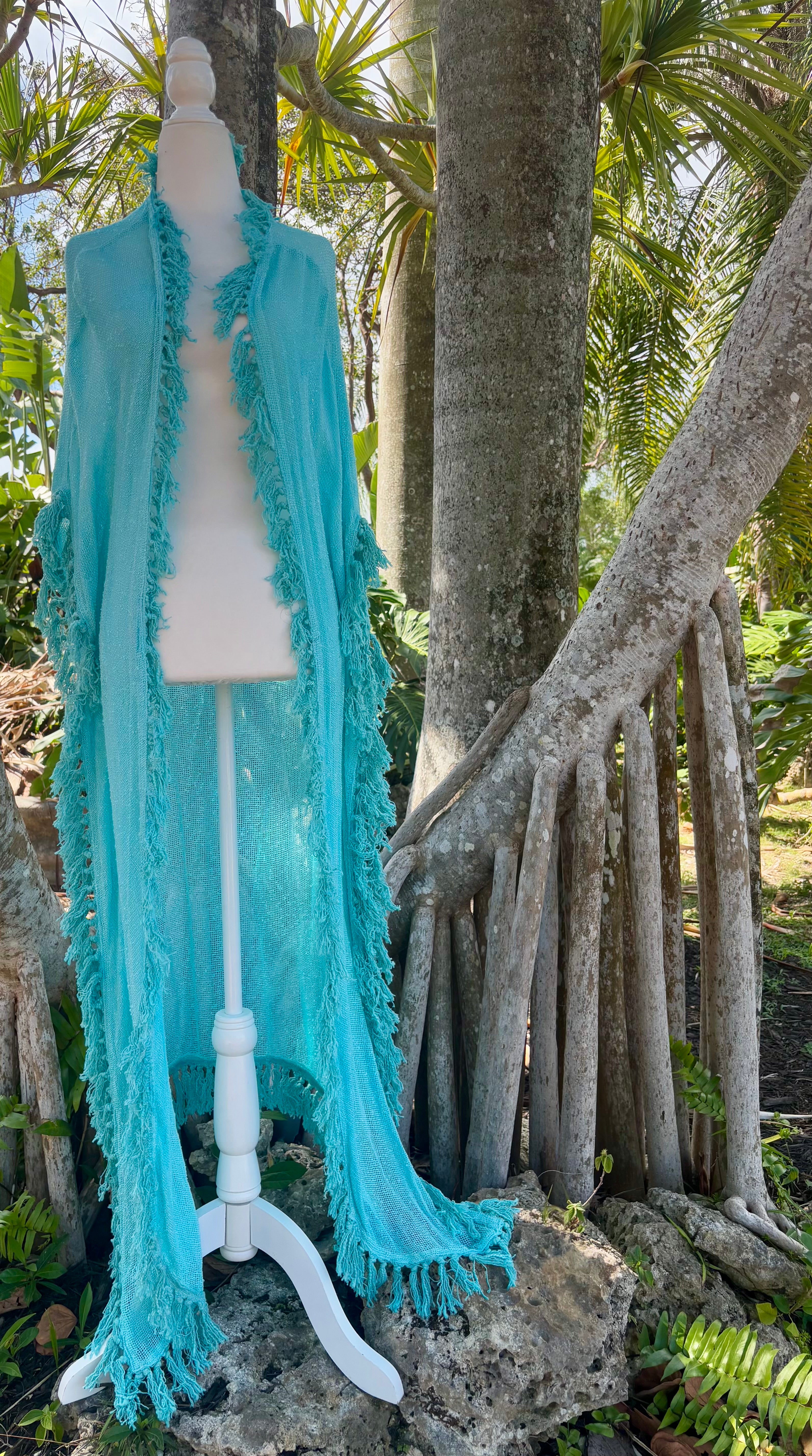 Tulum Maxi and Robe - TURQUOISE