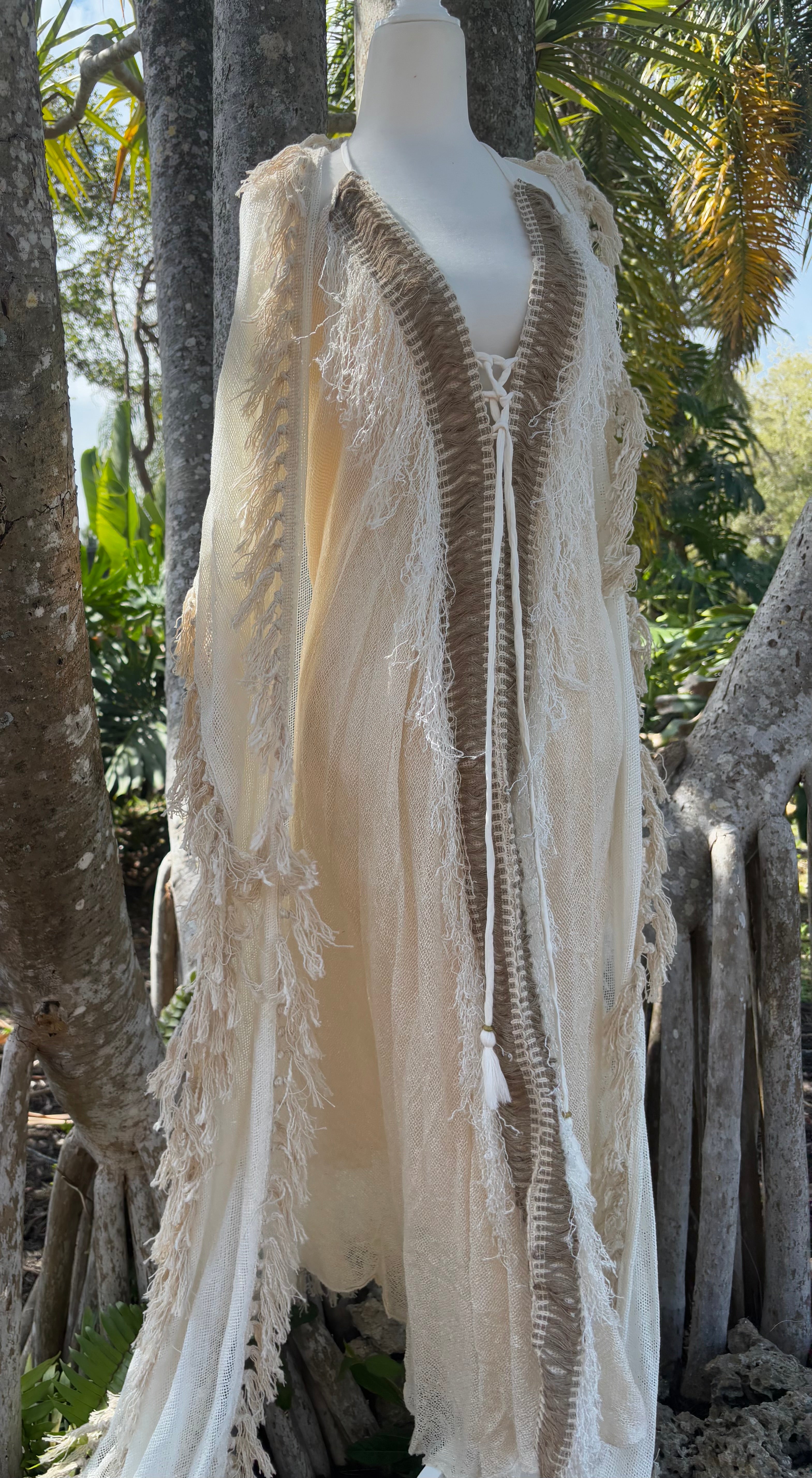 Tulum Maxi and Robe - CREAM