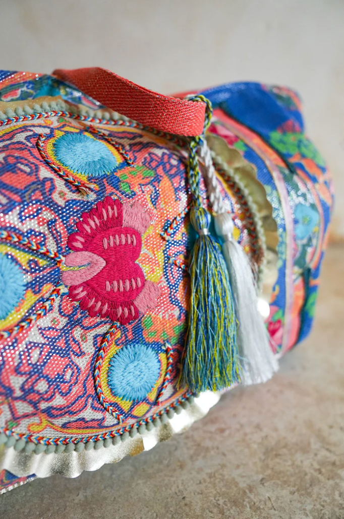 BOHO BEACH BAG - Royal Lurex