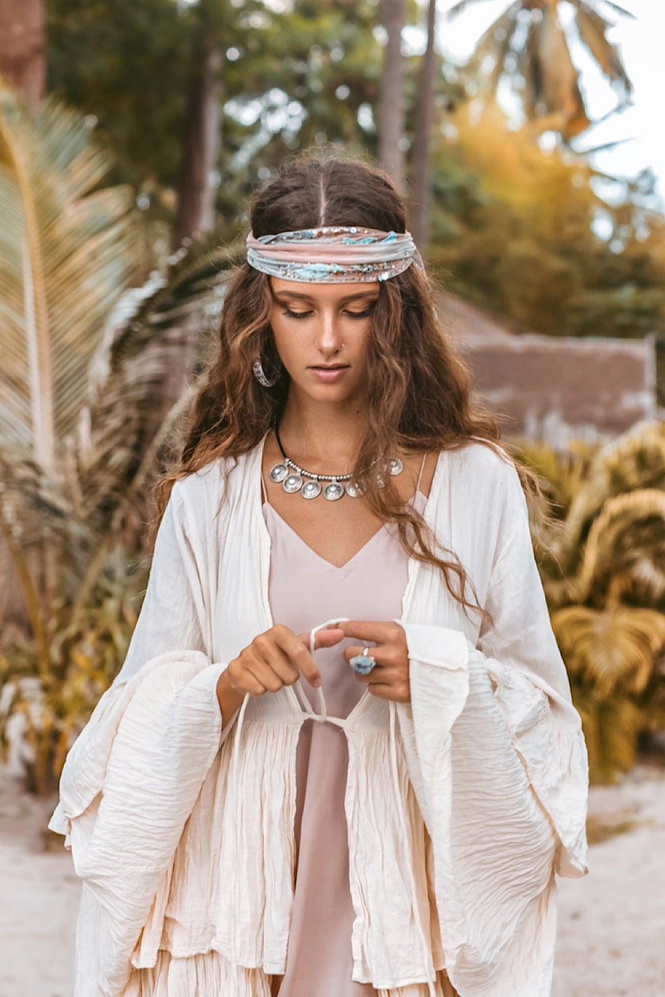 Ivory Boho Robe