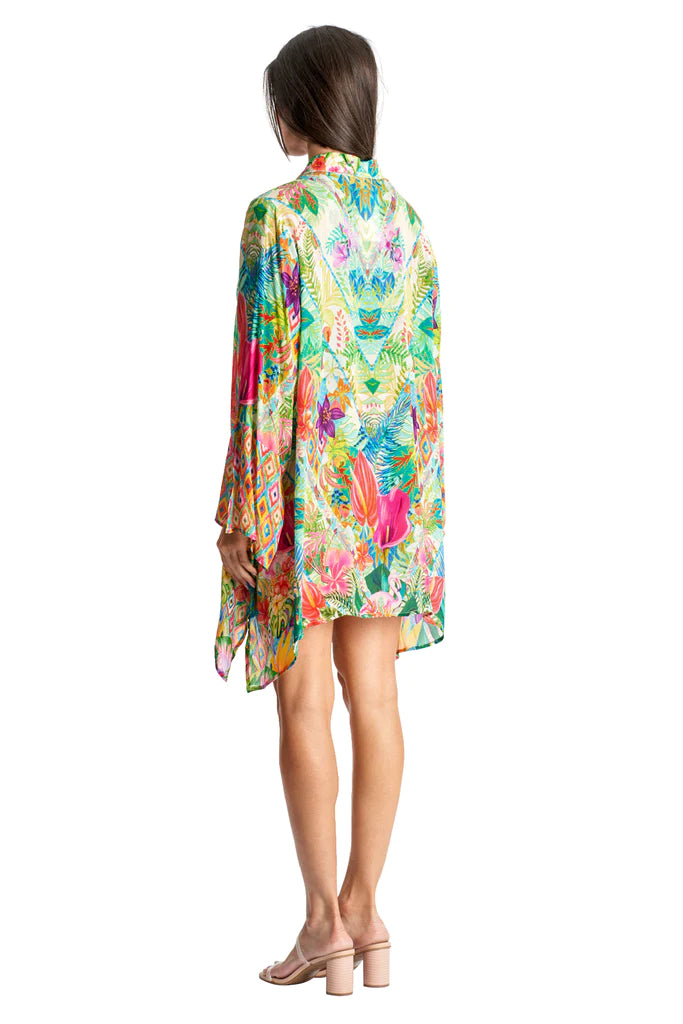 Island Girl Button Front Cover Up