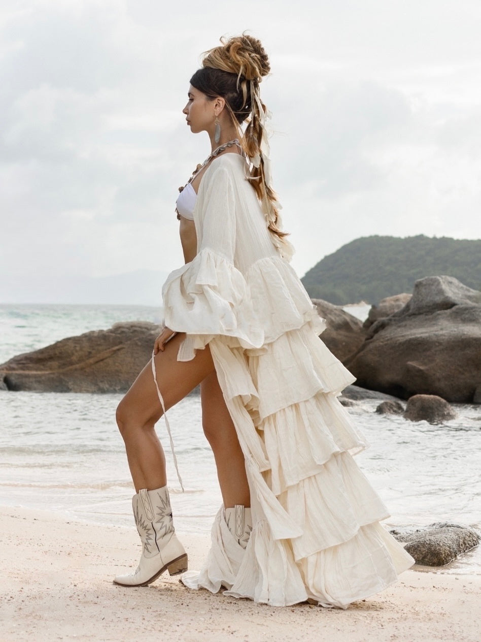 Ivory Boho Robe