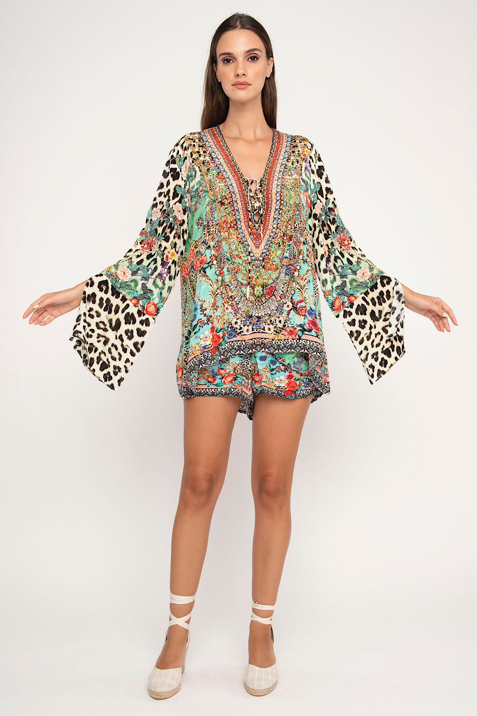 Leopard Flowers Tunic