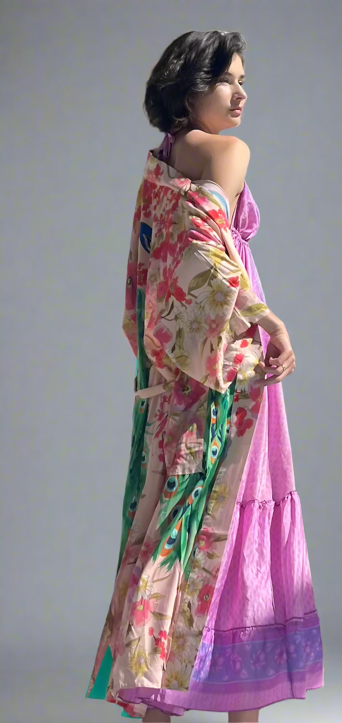 Peacock Garden Kimono