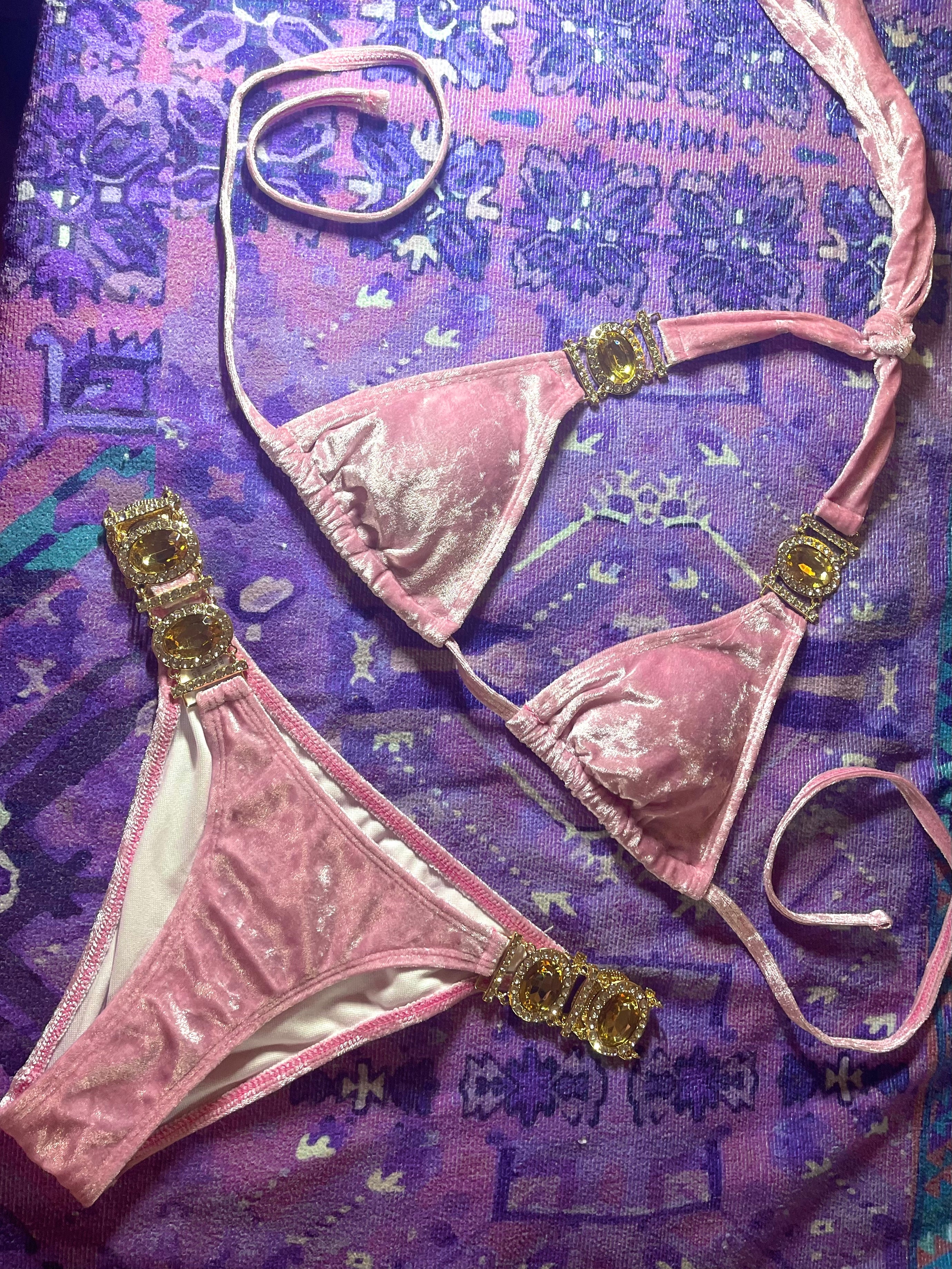 Velvet Goddess Jeweled Bikini