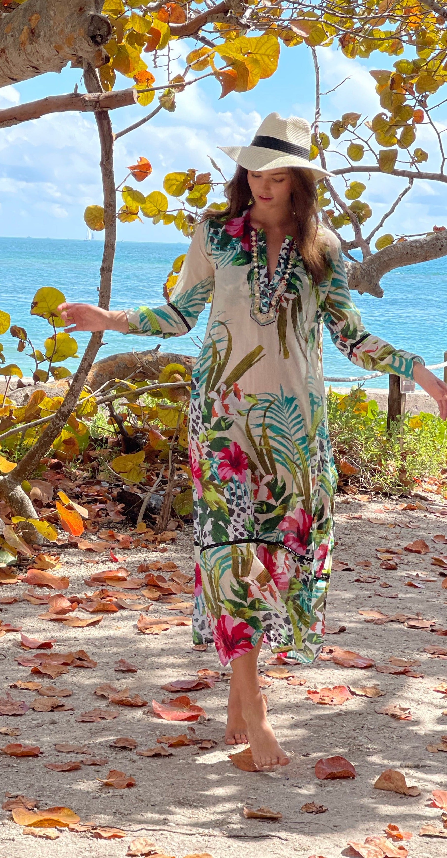 Hibiscus Island Maxi Tunic